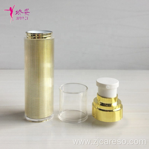 Acrylic Airless Bottle with lattice for Cosmetic Packaging